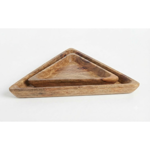 Bandeja Redonda de Madera Tallada a Mano al por Mayor, Centro de Mesa Rústico, Plato Decorativo de Madera con Borde de Cuentas para Decoración de Mesa del Hogar - Product Image 2