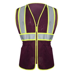 Worker Safety Clothing Road Vest High Visibility Reflective <b>Tape</b> Breathable Working Construction Vest for Worker - Product Image 6