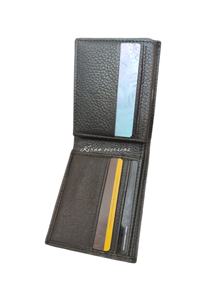 กระเป๋าสตางค์ผู้หญิงทำด้วยมือคุณภาพสูงแบบพับสองด้านเข็มขัดหนังวัวอัลลอยเหล็กความยาวตามสั่ง - Product Image 4