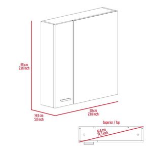 Armadietto da Bagno a 4 Ripiani con Specchio, Mensole di Qualità Premium per le Tue Esigenze di Stoccaggio nel Bagno - Product Image 6