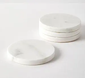 High End Eco-Friendly Luxury Marble <b>Coaster</b> Set Best Quality Top Selling Elegant Drink <b>Coasters</b> 4X4 Inches Home Kitchen <b>Table</b> - Product Image 5