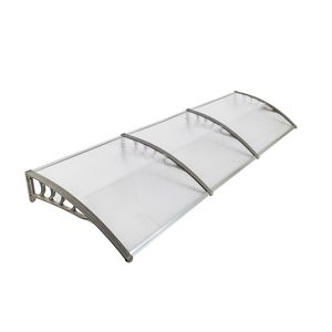 Pare-pluie transparent pour portes et fenêtres, avec support gris HT 300 X 100 - Product Image 1