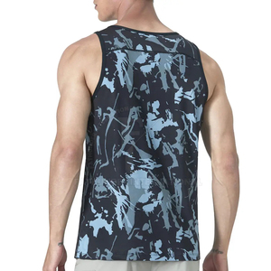2026 Customized 3D All Sublimation Casual Front Breathable Gym Tank Tops <b>Men</b> Wholesale Polyester/Cotton Mesh Running <b>Singlet</b> - Product Image 2