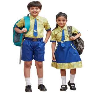 Temporada de verano Unisex Niños por encargo Uniformes escolares de alta calidad Estudiantes usan uniforme escolar Niños Niñas - Product Image 5