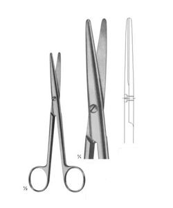 Tijeras de Disección Mayo de 165 mm, Tijeras Quirúrgicas de Acero Inoxidable Reutilizables, Instrumento Médico para Cirugía General - Product Image 1