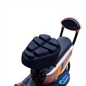 Cojín de asiento con amortiguación de aire para scooter eléctrico KS, TPU negro, suspensión corporal 3D para una conducción cómoda - Product Image 1