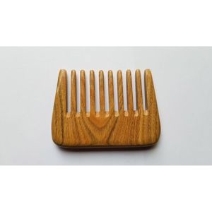 Peine de Madera de Neem Ecológico de Dientes Anchos, Herramienta Natural para Masaje del Cuero Cabelludo para Cabello Rizado, Artesanía de Bambú y Madera Anti-Frizz - Product Image 3