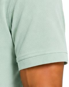 Polo Verde Menta para Hombre, Manga Corta, Tela Piqué de Algodón, Diseño Jacquard Informal, Cuello Camisero, Lujoso, Verano, Personalizado - Product Image 4