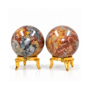 Sphères de jaspe Malanga, boules de pierres précieuses naturelles, sphères de pierres précieuses pour le Feng Shui, sphères de cristal en gros pour la décoration de la maison - Product Image 1