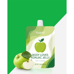 Gelatina de konjac con sabor a manzana, de marca privada, apta para dieta cetogénica, apoya el control de peso, la digestión y la salud, sin grasas, adelgazante, muestra gratuita. - Product Image 2