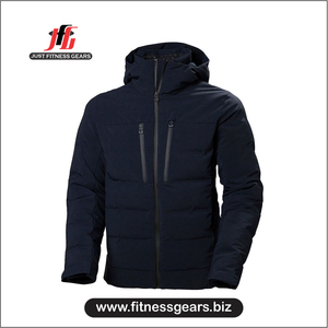 Unisex Winter Windproof Hooded Puffer <b>Jacket</b> with Down Filled Polyester/Cotton Blend Two Front Pockets <b>Packable</b> Design - Product Image 4