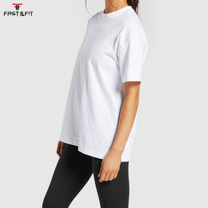 Camiseta de Verano para Mujer, 100% Algodón Ecológico, Corte Holgado, con Impresión de Logotipo Personalizado, Superventas - Product Image 3