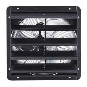 Ventilatore di scarico a serranda da 20 pollici con controllo della velocità variabile, montaggio a parete, per sottotetto, 3000 CFM, motore AC per impieghi gravosi - Product Image 1