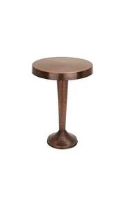 Table d'appoint en métal de style bijou, finition luxueuse, meuble attrayant pour les intérieurs contemporains - Product Image 3