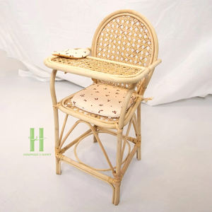 Meilleure Vente Chaise de Salle à Manger en Rotin Écologique Faite à la Main pour Maison de Poupée, Mini Meuble en Osier pour Poupées, Jouet de Jeu d'Imitation pour Enfants, Modèle HNH CRAFT - Product Image 4