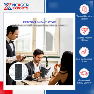 ปกเมนูหนัง PU คุณภาพสูงสุด ขนาดสั่งทำได้ สำหรับโรงแรม บาร์ และร้านอาหาร ขายส่ง - Product Image 5