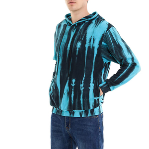Sweat à capuche unisexe d'hiver de haute qualité, couleur unie, design tendance, tie-dye, séchage rapide, respirant, en polaire - Product Image 6