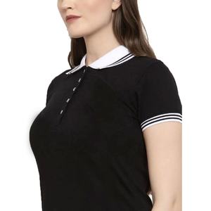 Nouvelles chemises de golf pour femmes, col rond, tissu jersey, imprimé graphique, doux, respirant, séchage rapide, 100% coton, manches courtes, protection solaire - Product Image 6