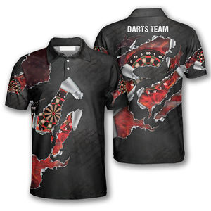 Camisetas Polo Personalizadas Darts Masters, Camiseta Polo con Diseño de Bandera Americana, Camiseta de Entrenamiento, Camiseta Polo para Hombre - Product Image 6