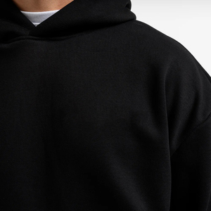 Sweat-shirt à capuche ample en coton épais pour homme, imprimé sur mesure, hiver, OEM - Product Image 6
