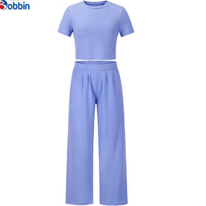Conjuntos deportivos informales de alta calidad para mujer, novedad de primavera y verano, camiseta de manga corta + pantalones, traje de dos piezas, talla grande - Product Image 1