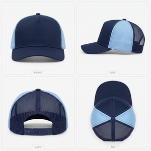 Gorra Trucker de Perfil Bajo con Panel Trasero de Malla Fina y Logotipo Bordado Personalizado, Panel Frontal de Pana para Hombre y Mujer, Personalización Directa para Exteriores - Product Image 2
