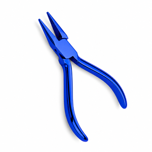 Blue Stainless Steel Chain Nose Jewelry Pliers Tapered Tip <b>Wire</b> Looping for Necklace Earring Ring Precision <b>Craft</b> Making Tool - Product Image 1
