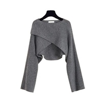 Ensemble de 3 pulls musulmans pour femmes-Écharpe-Robe-Pull-over en tricot-Automne-Hiver-Crochet-Jupe taille haute-Tenues décontractées du Maroc