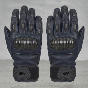 Gants de moto pour hommes, protection des phalanges durable, tissu respirant, fermeture sécurisée du poignet, équipement de sport pour la conduite aventureuse - Product Image 1