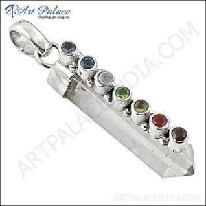 925artpalace, colgante curativo de múltiples piedras de plata de ley de alta calidad, colgantes y dijes de moda - Product Image 1