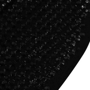 Unisex Rhinestone <b>Beanie</b> <b>Hat</b> Black <b>Wool</b> Blend Knit Elegant Dot Pattern 3D Embroidery Beach Party Wear Adult Winter - Product Image 2