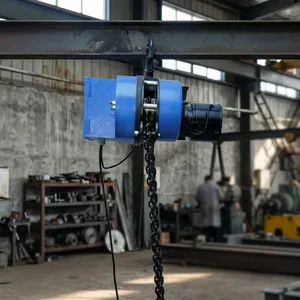Polipasto Eléctrico de Cadena con Control Remoto CMK, Acero Azul, 1.5 Toneladas, Operación en Suelo, Protección IP55, 120V, 15m, Nuevo - Product Image 6