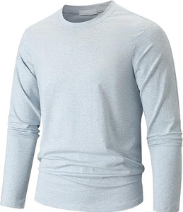 เสื้อยืดแขนยาวแฟชั่นฤดูร้อนผู้ชายขายส่ง คุณภาพสูง ทรงปกติ ผ้าฝ้าย 100% เสื้อยืดพิมพ์ลายผู้ชาย - Product Image 1