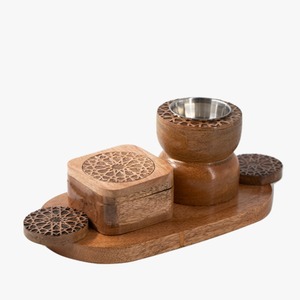 Decorative Premium Sandalwood Traditional <b>Incense</b> <b>Holder</b> for Arabic Home Accessories with Indian <b>Incense</b> - Product Image 1