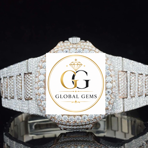 Export Quality Rose Gold Iced Out Stainless Steel Diamond Watch for Business Parties and Daily Wear Available for Best Price - Product Image 2