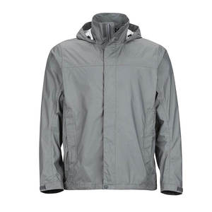 Veste coupe-vent décontractée pour homme, personnalisable, à col montant, couleur unie, à capuche, légère, pour la course à pied, les sports de plein air, coupe-vent - Product Image 1