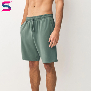 Wholesale Rate Newest Design Navy Green Ice Grey Lightweight Outer Wear Shorts 3 Pack <b>Hip</b> Hop 100 Percent Cotton Men's Shorts - Product Image 2