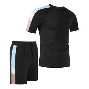 Hot Sale Product New Arrival Men Summer Short Sleeve T Shirts and Shorts <b>Twin</b> <b>Set</b> New arrival Summer New Men Casual Shorts <b>Sets</b> - Product Image 1