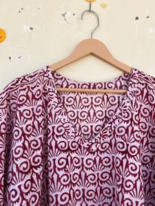 Bata Kimono de Algodón Suave con Estampado de Dibujos Animados para Mujer, Camisón de Verano Hecho a Mano ODM con Cuello en V y Cintura Elástica de Longitud Completa - Product Image 4