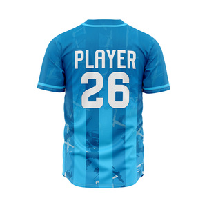 Camisetas de Béisbol Unisex Personalizadas con Impresión Digital, Transpirables, de Secado Rápido, 100% Poliéster, para Entrenamiento y Partidos de Equipos de Adultos - Product Image 3