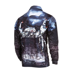 เสื้อโปโลตกปลาแบบกันน้ำ กันลม แขนยาว ระบายอากาศ แห้งเร็ว ป้องกันรังสียูวี UPF 50 สำหรับทุกเพศ - Product Image 2