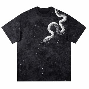 High Demands Custom Printed Logo <b>Black</b> Acid Washed High Quality 100% Cotton Polyester Men's Half Sleeve T-<b>shirt</b> Streetwear <b>Shirt</b> - Product Image 1