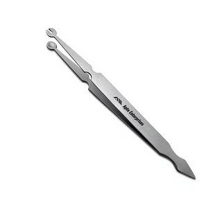 Barbell <b>Clamps</b> Forceps Plier 4.75 Inch Jewelry Pin Holder Tweezer for Body <b>Piercing</b> Stainless Steel Precision Gripping Tool - Product Image 4