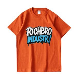 Camiseta Deportiva Personalizada para Hombre, Estilo Jogger, Elástica, Transpirable, de Secado Rápido, 100% Algodón, Corte Holgado, Ropa Deportiva Informal, OEM Disponible, Rich Bro - Product Image 3