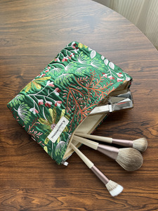 Vintage Floral Embroidered Cosmetic <b>Bag</b> Women's Botanical Makeup Pouch Zipper <b>Travel</b> Toiletry <b>Organizer</b> Wholesale - Product Image 2