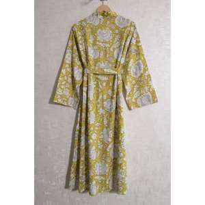 Kimono de Algodón con Estampado Floral, Ligero y Estilo Boho para Mujer, Ropa de Verano para Resort, Transpirable y de Secado Rápido - Product Image 5