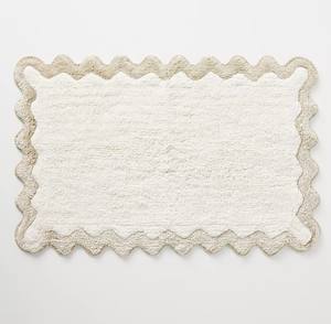 Tapis de bain moelleux, épais, absorbant l'eau, antidérapant, 100% coton, tissé à la main, pour hôtels de luxe - Product Image 2