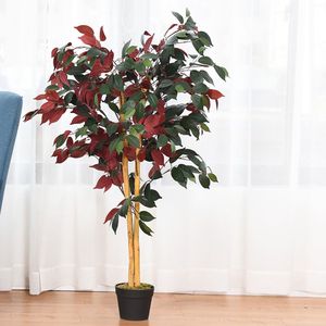 Albero di Ficus Artificiale Alto 1,2 Metri con Vaso da Vivaio - Product Image 6