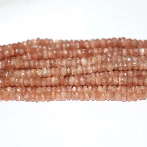 Cuentas de Rondelle facetadas de piedra solar Natural de 3mm, 4mm, 5mm, superventas, cuentas de piedras preciosas sueltas, hebra, colección de piedras preciosas hechas a mano 2025 - Product Image 2