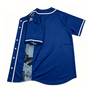 Custom Baseball Jersey Button Up Baseball <b>Shirt</b> Sublimation Team Uniform OEM ODM Manufacturer Wholesale - Product Image 4